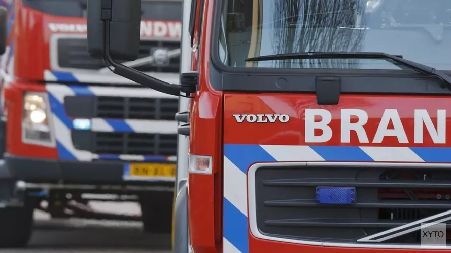 Brand in aanbouw van rijtjeshuis in Krommenie(video)