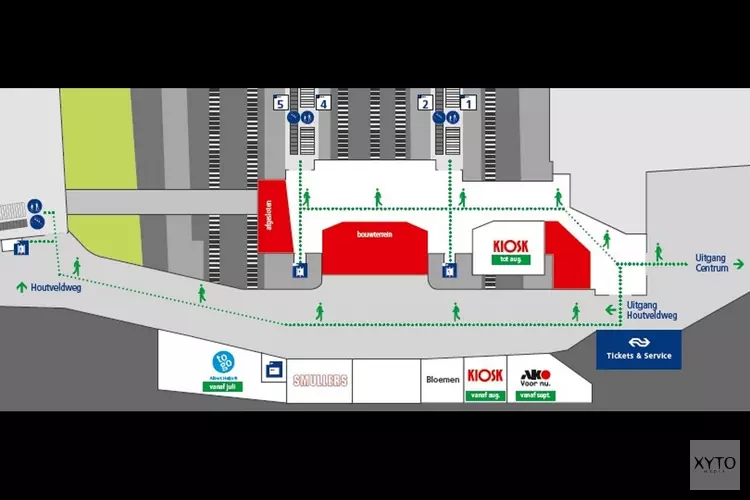 Nieuwe looproute spooroverbouwing station Zaandam