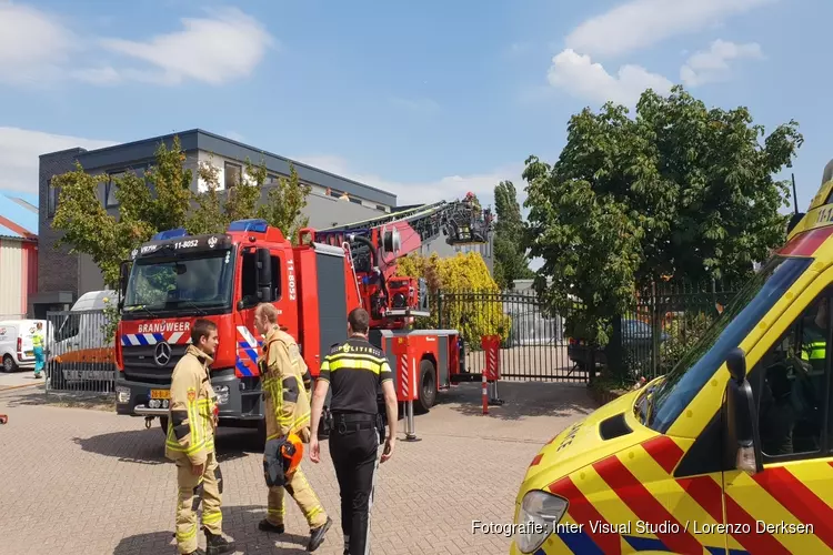 Brand op dakterras woning Zaandam