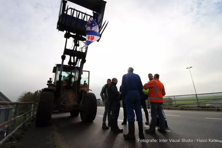 Boerenprotest ook boven de A7