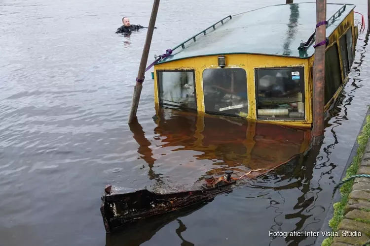 Bootje gezonken in Wormerveer