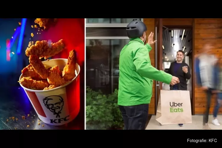 KFC gaat samenwerking aan met Uber Eats in Zaandam