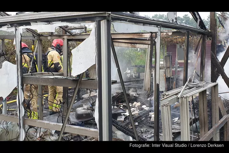 Brand bij tuinvereniging Zaandam