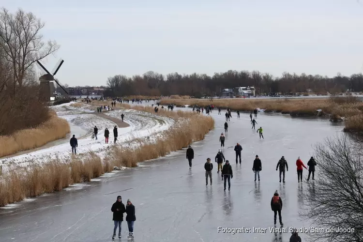 Wederom schaatsdrukte op Het Twiske