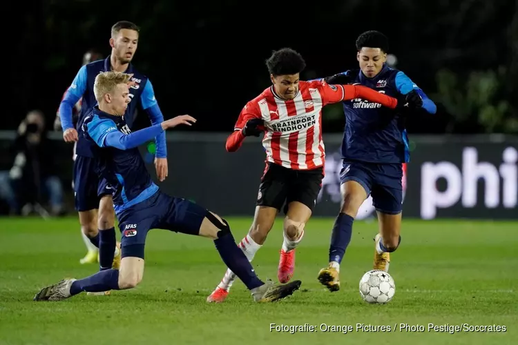 Jong PSV toont zich effectiever dan Jong AZ