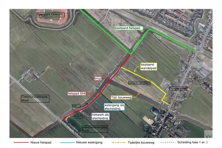 Aanleg fietspad Kaaikpad; van Sportpark de Omzoom naar Communicatieweg