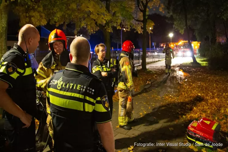 Brand in portiekflat Zaandam