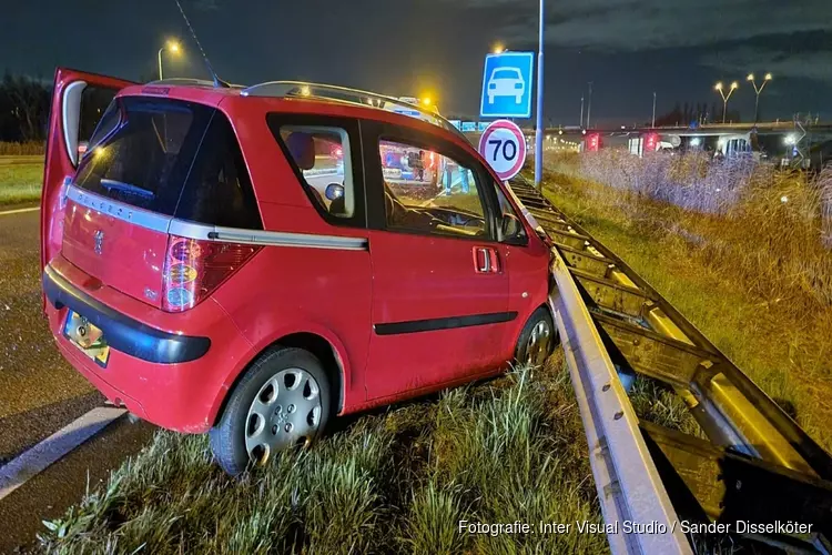 Veel schade bij ongeval op N246