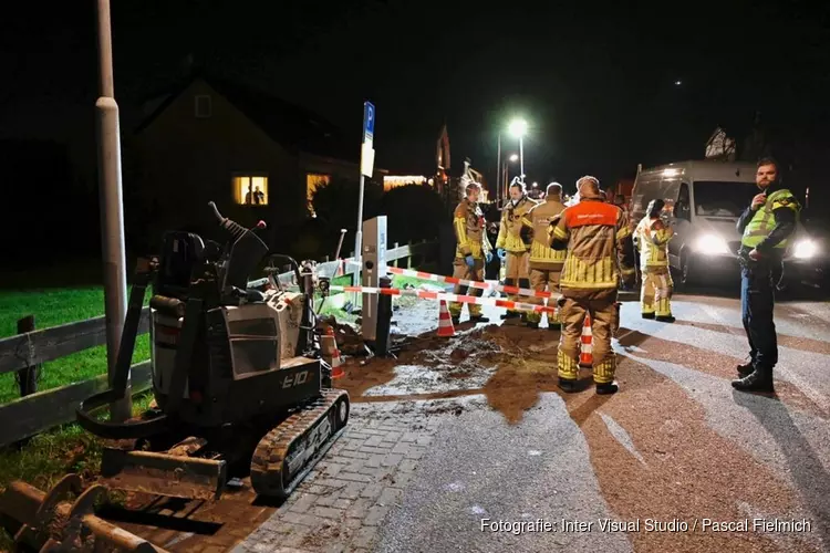 Persoon gewond door elektrocutie bij graafwerkzaamheden laadpaal