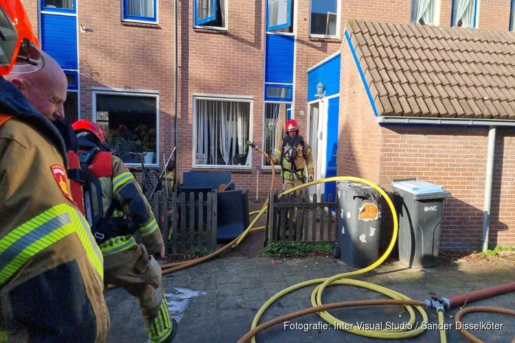 Hevige brand in woning Krommenie