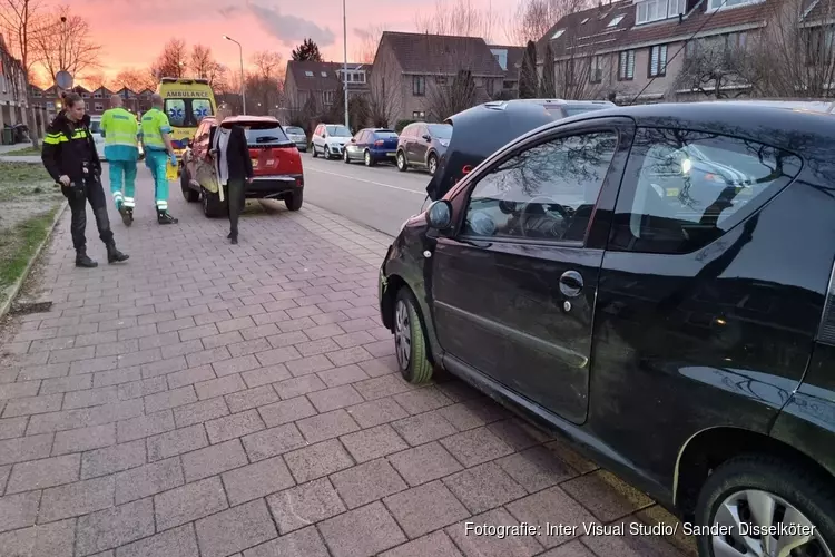 Kopstaart-botsing op de Brielse Meer in Zaandam