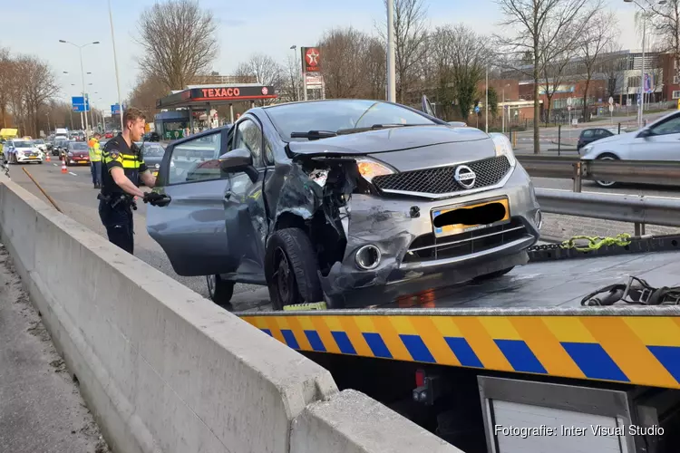 Wederom een ongeluk door tijdelijke wegversmalling