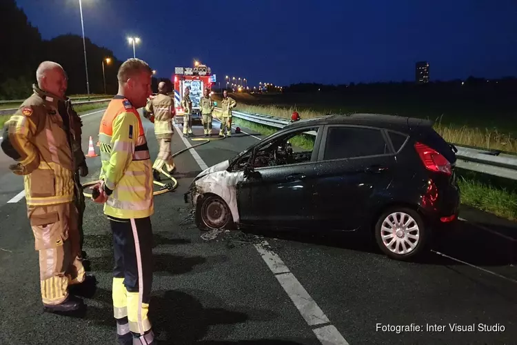 Eenzijdig ongeval met veel schade op A7 bij Wijdewormer