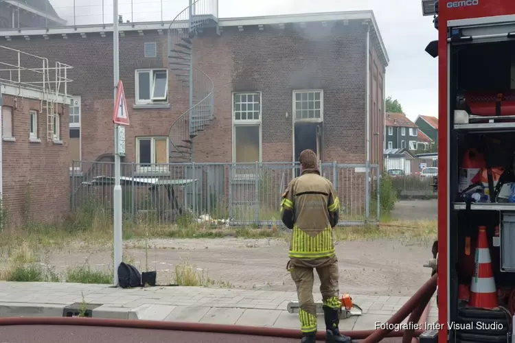 Brand in leegstaand pand Plein 13