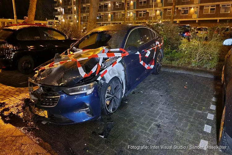 Auto in brand in Krommenie