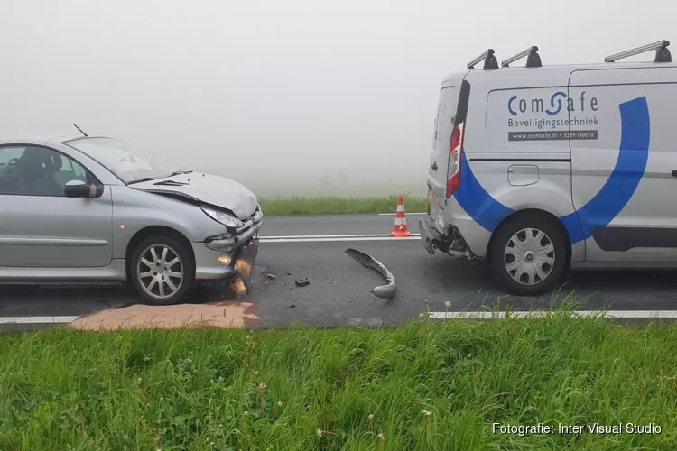 Ongeval met drie auto&#39;s op N246