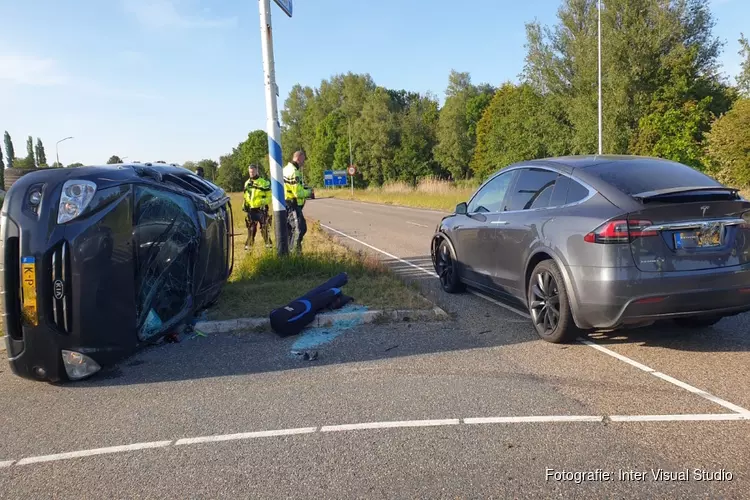 Botsing met twee auto`s in Koog aan de Zaan