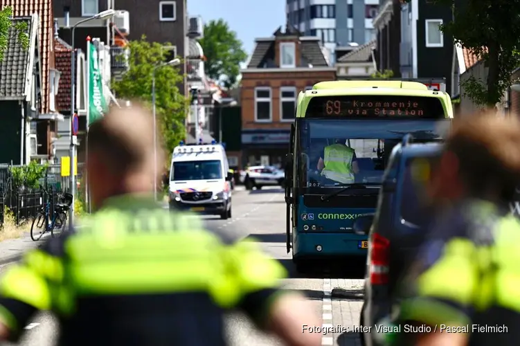 Fietser aangereden door lijnbus