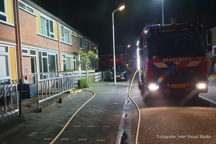 Veel schade in woning na brand in koelkast