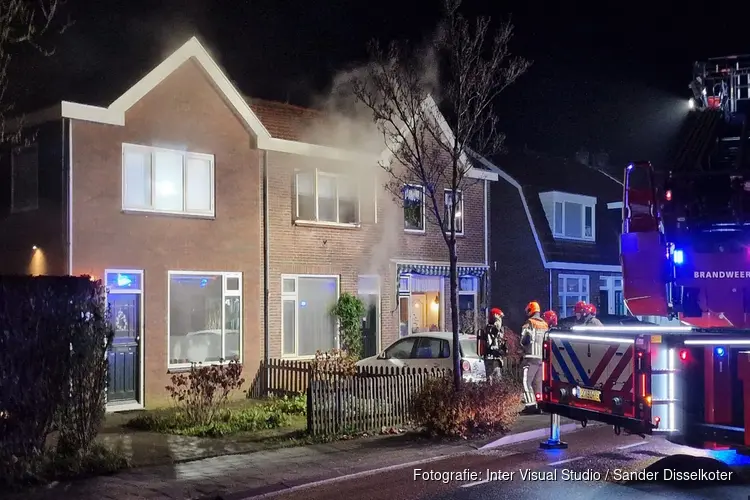 Brand in woning Assendelft