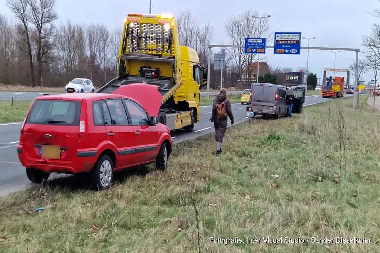 Kettingbotsing in Krommenie zorgt voor verkeershinder