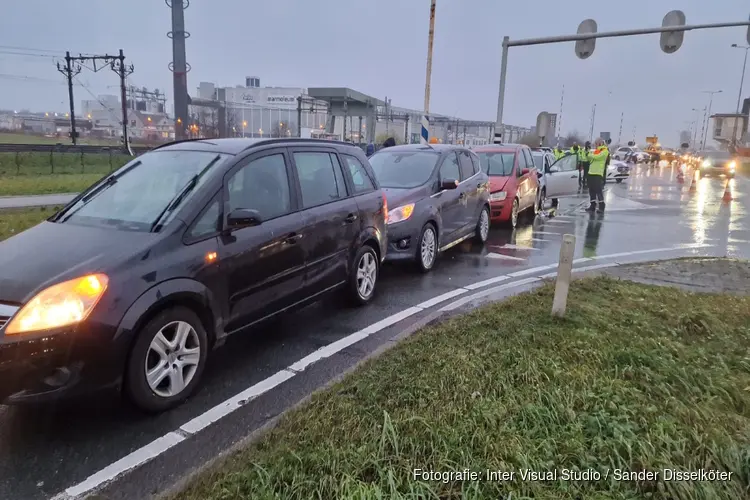 N203 afgesloten door kettingbotsing