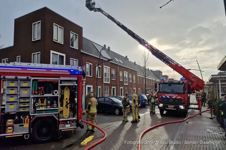 Brand in wasmachine in woning in Assendelft