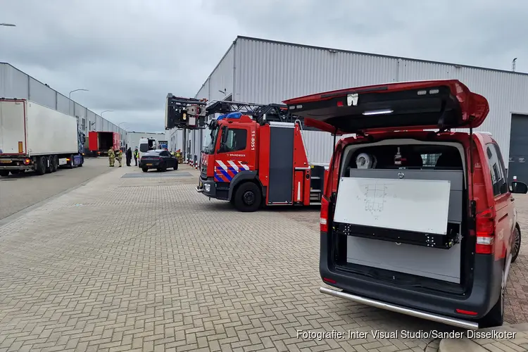 Gaslek bij bedrijfsunit in Westknollendam