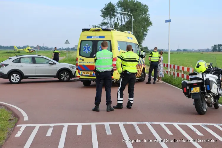 Aanrijding tussen fietser en auto in Assendelft