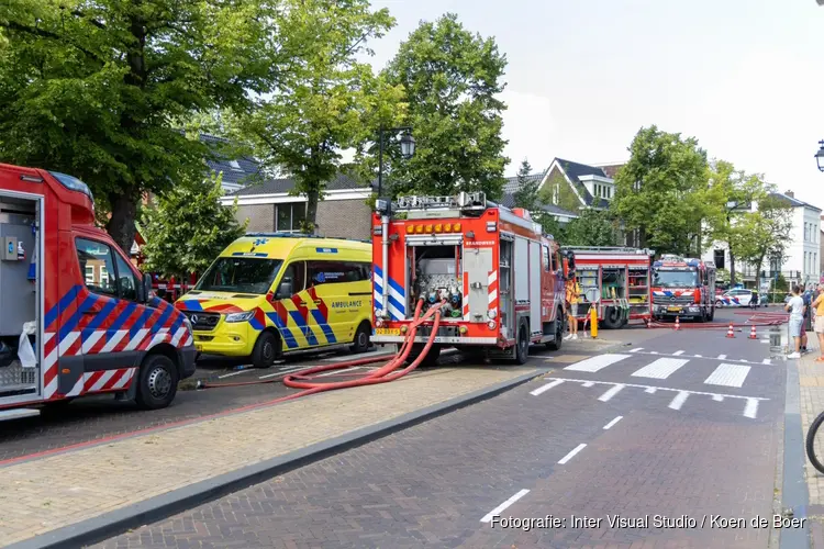 Brand in Parkstraat in Zaandam