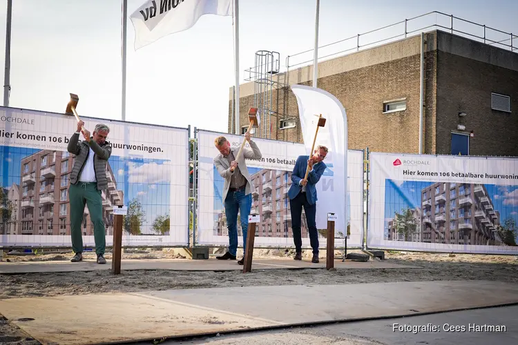 Bouw De Paltrok (106 huurwoningen Zaandam) gestart