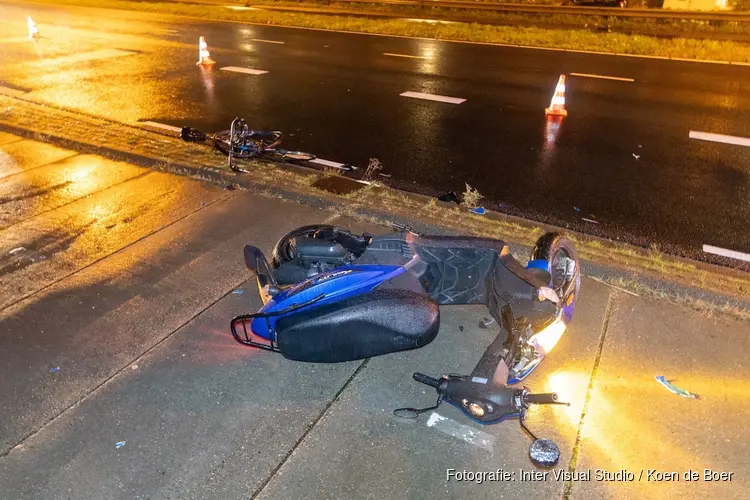 Ongeluk op fietspad in Krommenie