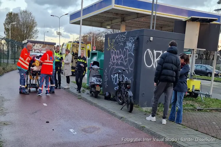 Scooterrijder en fatbiker botsen in Wormerveer