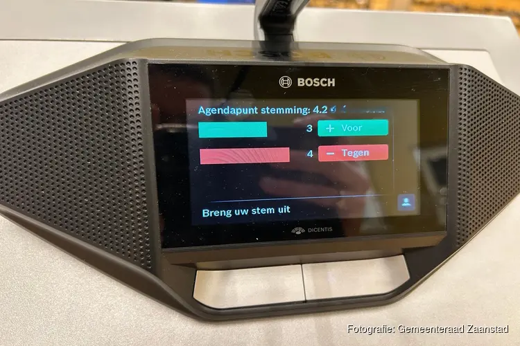 Gemeenteraad Zaanstad stemt vanavond voor het eerst digitaal