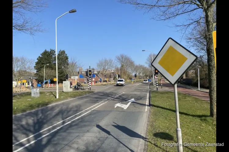 Werkzaamheden kruispunt Rosariumlaan/Jupiterstraat Krommenie