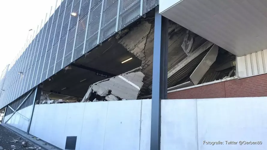 Zwakke stalen ligger onder betonvloer oorzaak instorten parkeergarage in Wormerveer