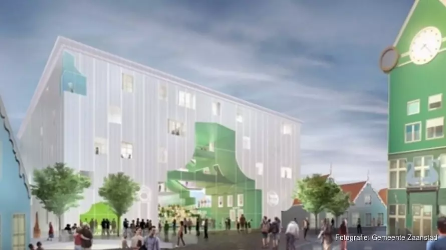 D66 wil nieuw &#39;iconisch&#39; gebouw voor Zaandam, ook nu Cultuurcluster van de baan is